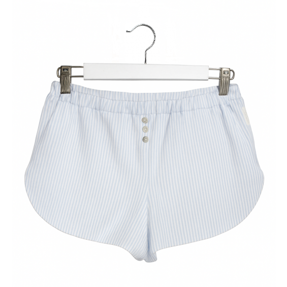 Spodenki do spania w błękitne paseczki