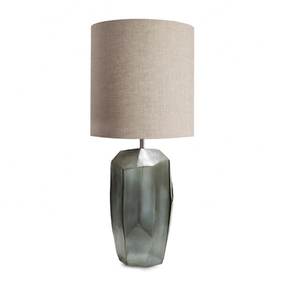 stolik szklany dymiony szarobeżowy, naturalny dąb