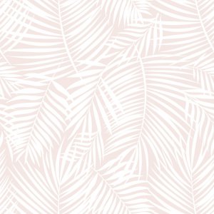 Tapeta beżowa w liście palmowe (na wymiar)