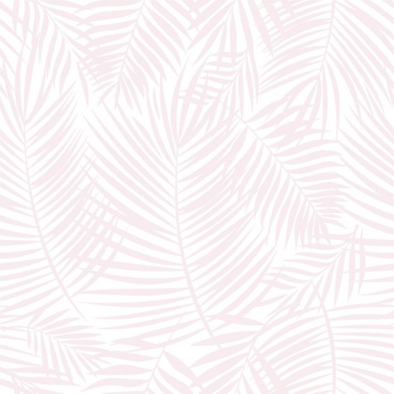 Tapeta w pudrowe liście palmowe