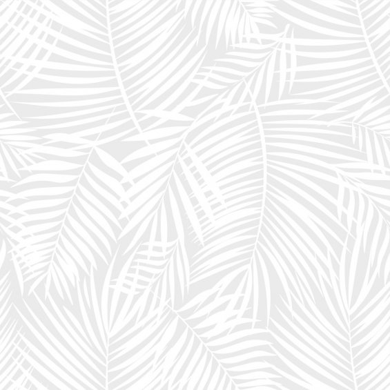 Tapeta szara w liście palmowe