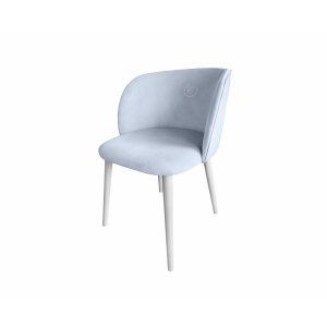 Krzesło Scandi błękitne z emblematem