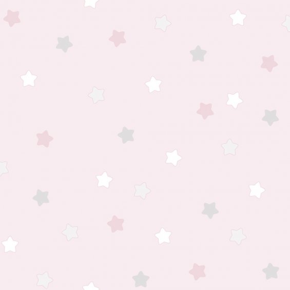 Tapeta-różowa-w-kolorowe-gwiazdki
