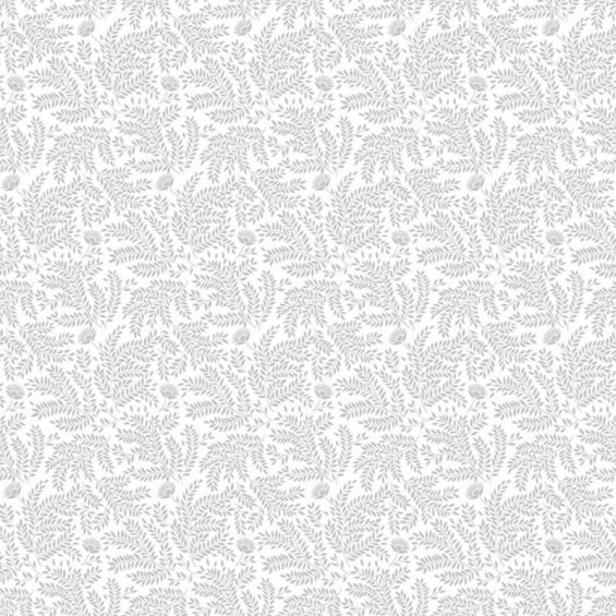 Tapeta-z-motywem-listków-szara