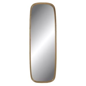 QUERCUS - lustro - dąb  /  szkło lustrzane - dł. 180 x szer. 5,5 x wys. 60 cm - naturalne