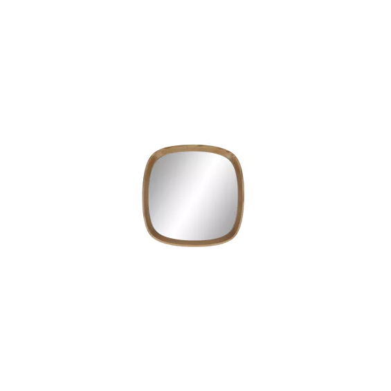 QUERCUS - lustro - dąb / szkło lustrzane - dł. 80 x szer. 4,5 x wys. 80 cm - naturalne