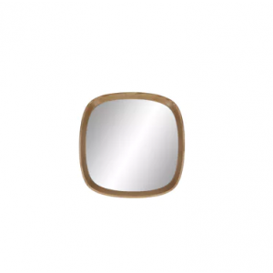 QUERCUS - lustro - dąb  /  szkło lustrzane - dł. 60 x szer. 4,5 x wys. 60 cm - naturalne