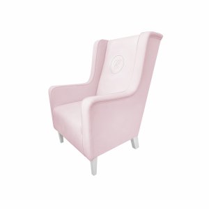 Fotel Modern pudrowy z emblematem