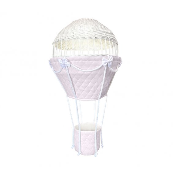 Żyrandol balon pudrowy
