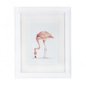 Grafika z flamingiem pijącym