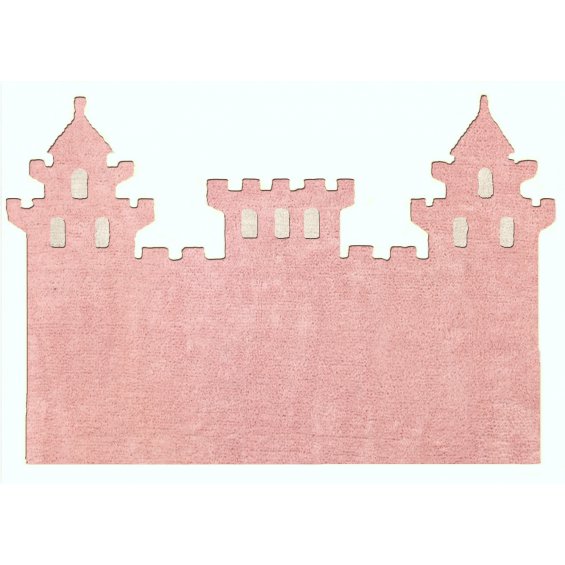 dywan zamek różowy