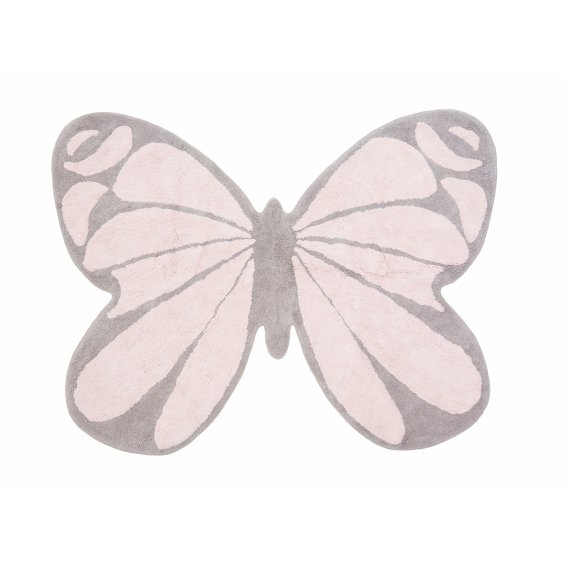 dywan różowy motyl
