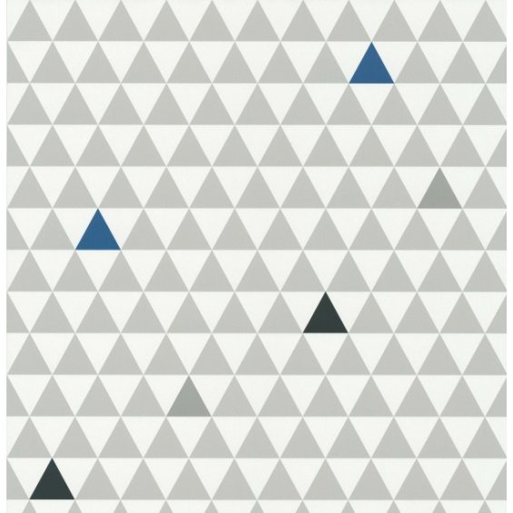 Tapeta z motywem szarych trójkącików Les Petits Curieux
